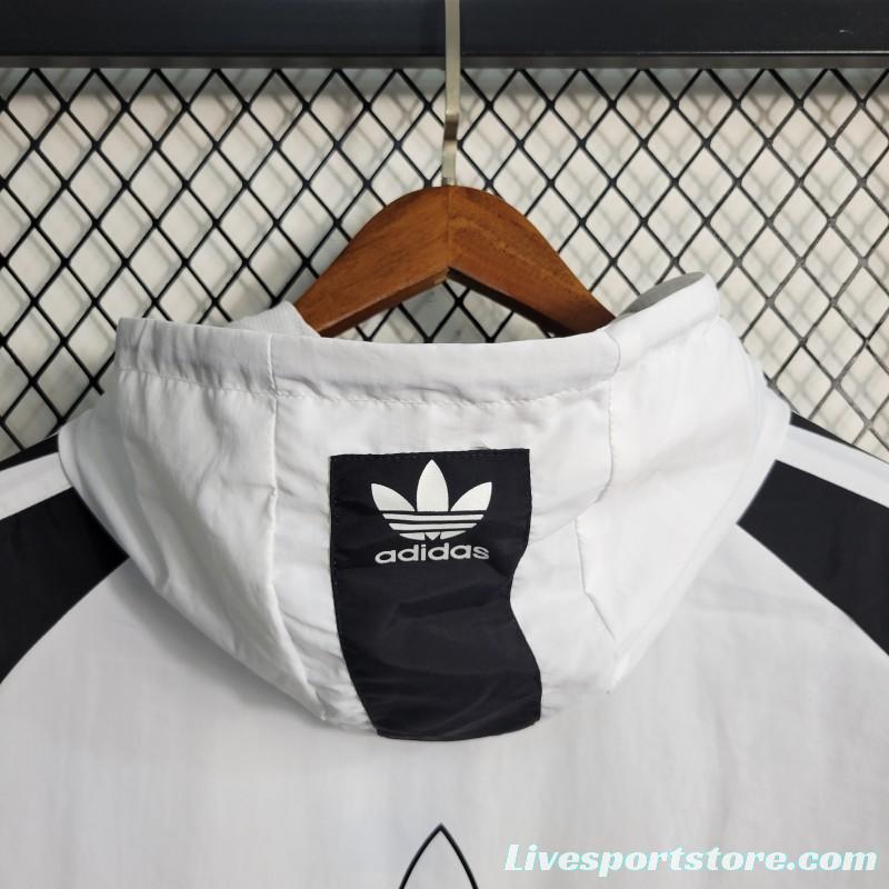 2023 Adidas Originals White Windbreaker