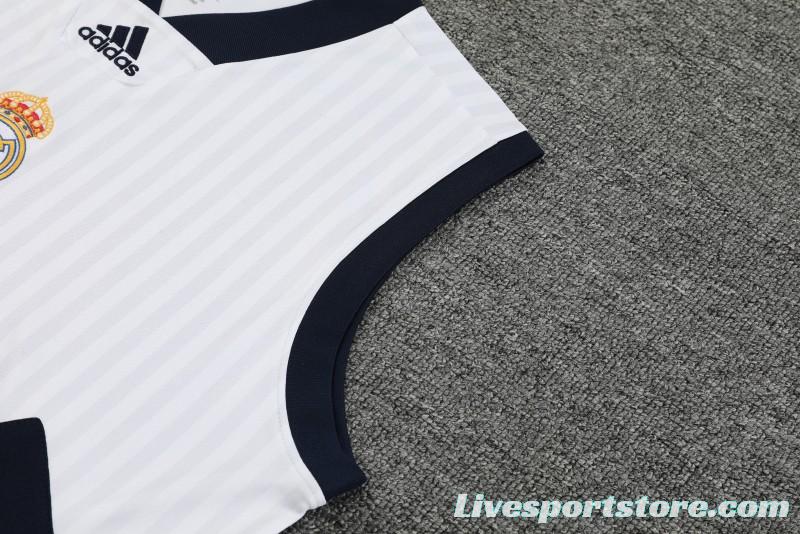 23-24 Real Madrid Remake Icon White Vest Jersey+Shorts