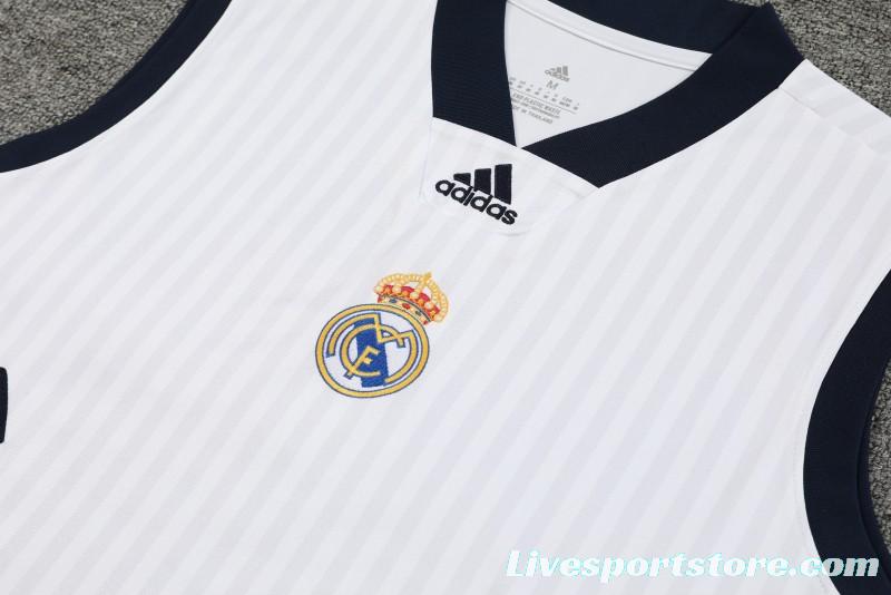 23-24 Real Madrid Remake Icon White Vest Jersey+Shorts