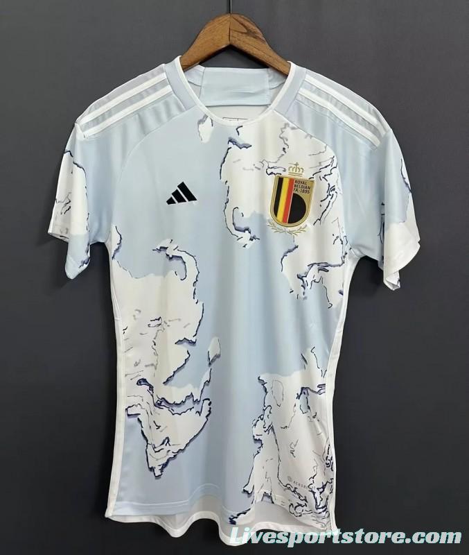 2023 Belgium Light Blue Women Jersey