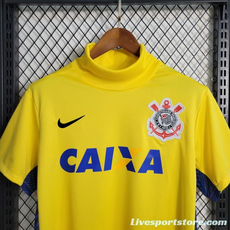 Retro 14-15 Corinthians Goalkeeper Yellow Jersey