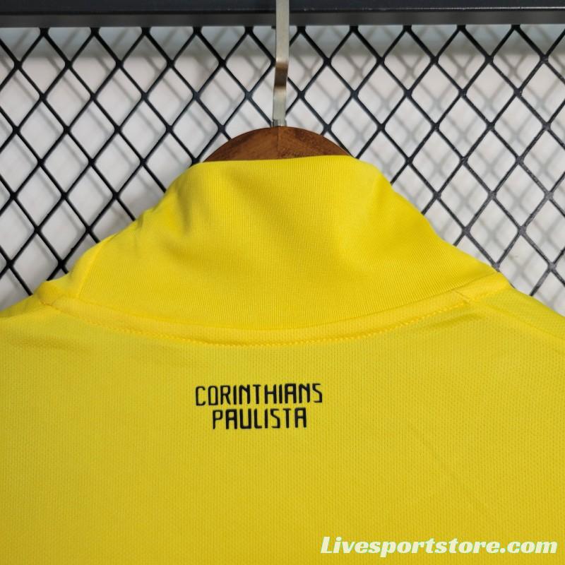 Retro 14-15 Corinthians Goalkeeper Yellow Jersey