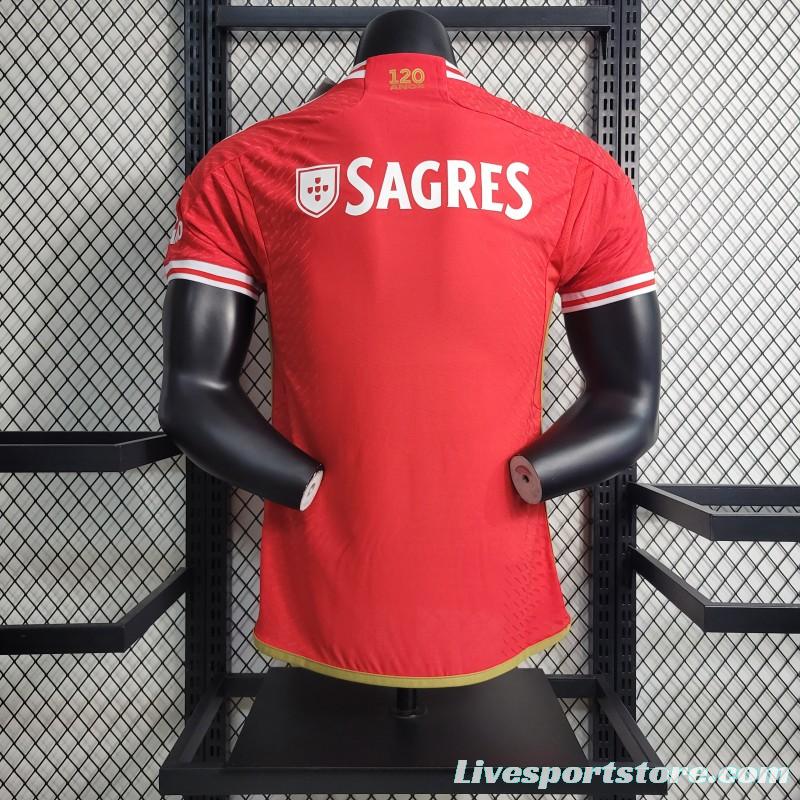 Player Version 23-24 Benfica Home Jersey