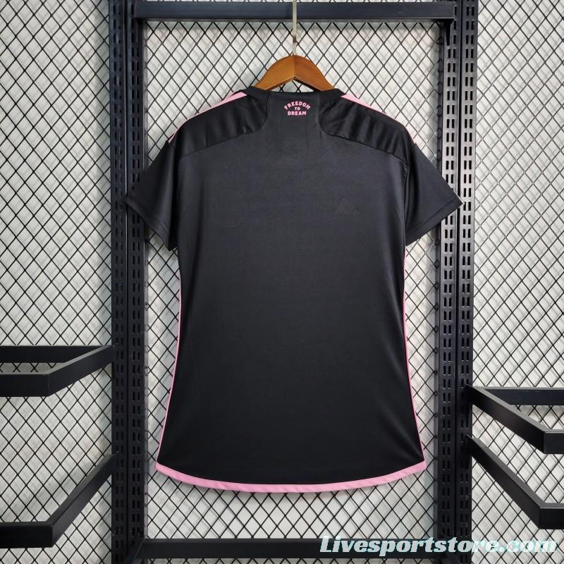 23-24 Women Inter Miami Away Black Jersey