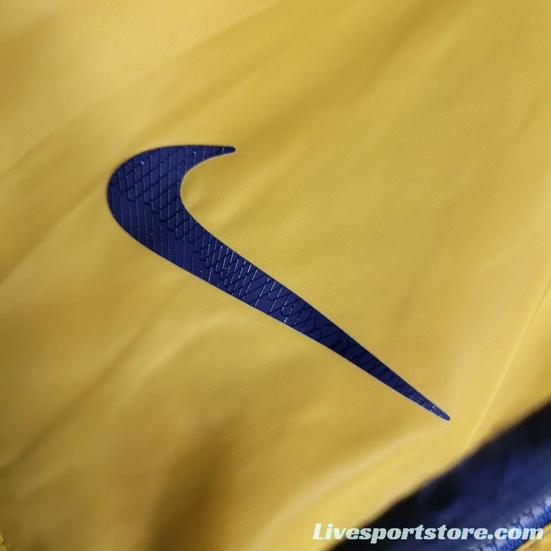 23-24 Barcelona Royal Blue Yellow Windbreaker