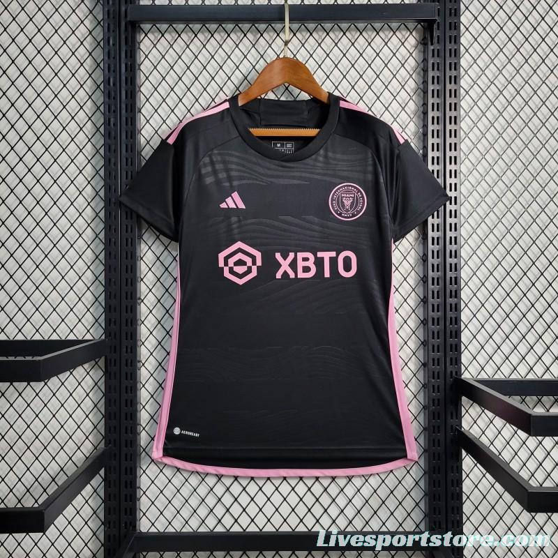 23-24 Women Inter Miami Away Black Jersey