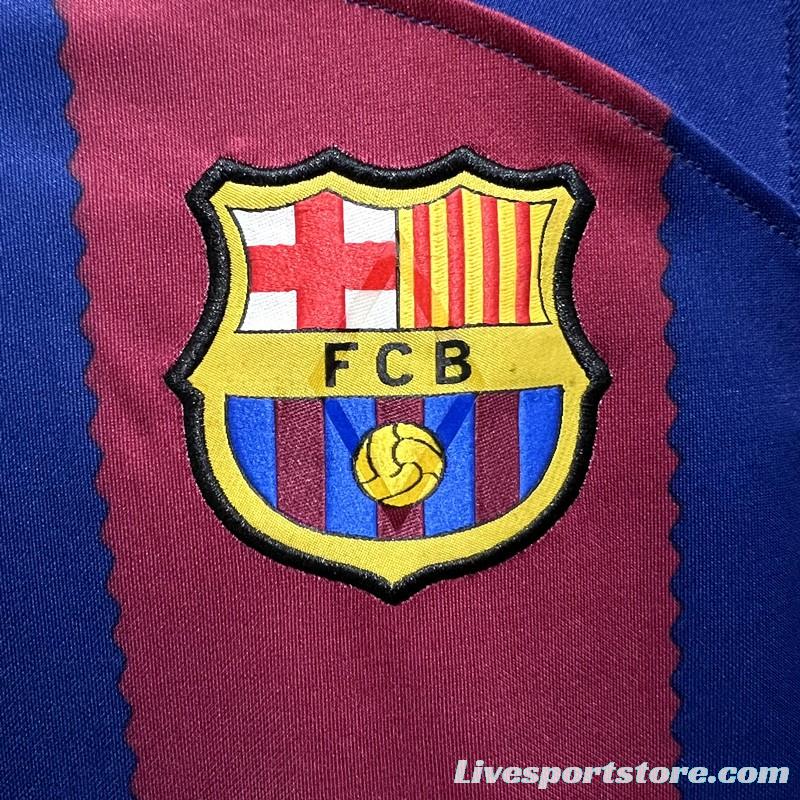 23/24 Barcelona Home Long Jersey