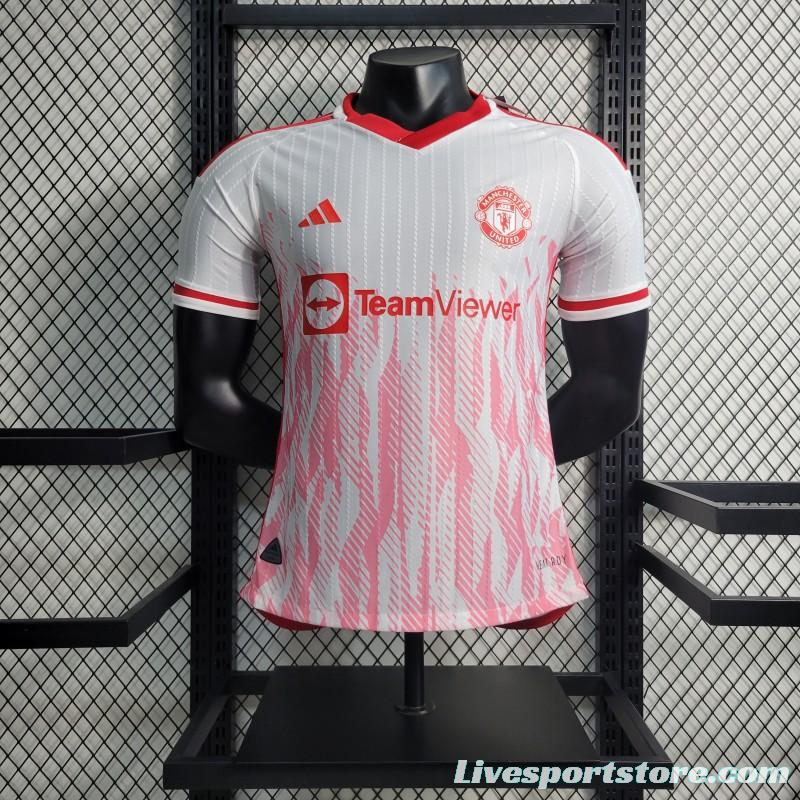 Player Version 23-24 Manchester United White Special Edition Jersey