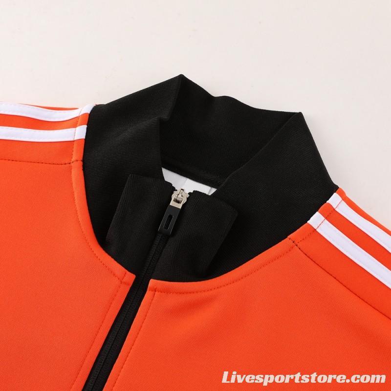 23/24 Adidas Orange/White/Black Full Zipper +Pants