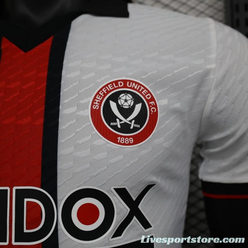 Player Version 23/24 Sheffield United Away White Jersey