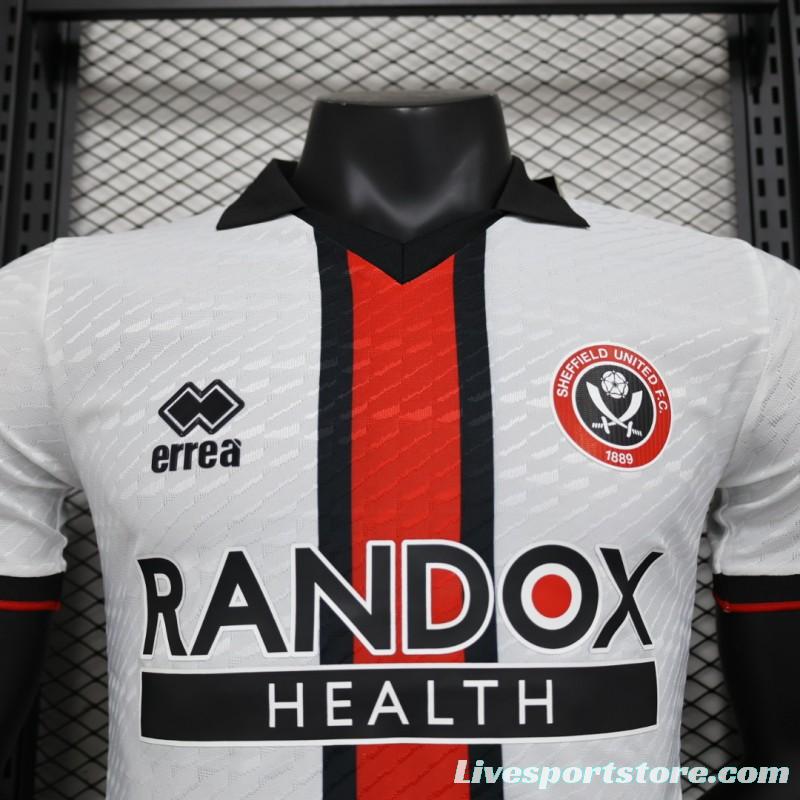 Player Version 23/24 Sheffield United Away White Jersey