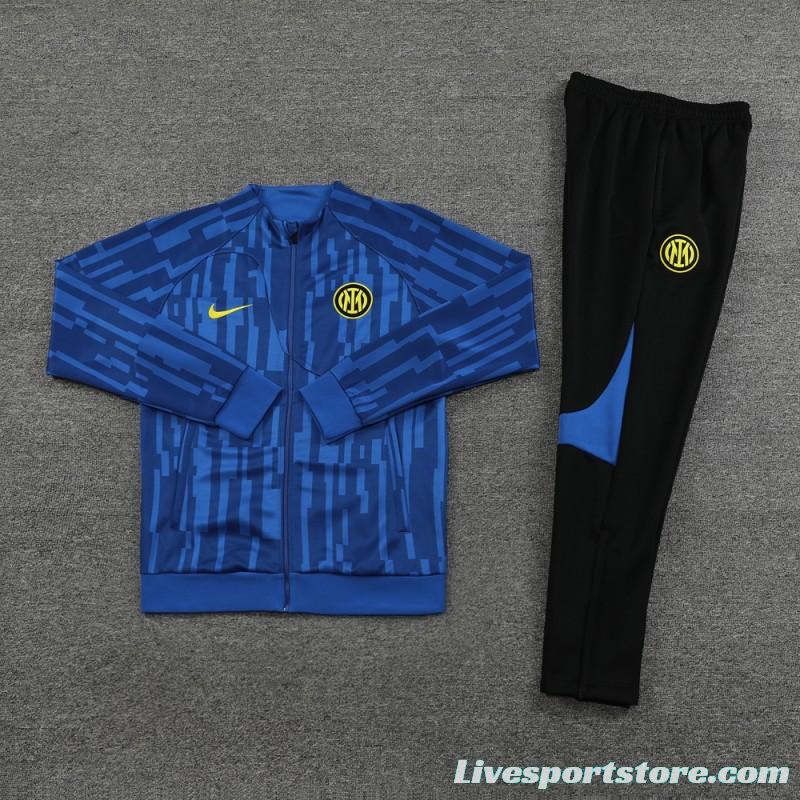 23/24 Inter Milan Blue Full Zipper Jacket+Pants