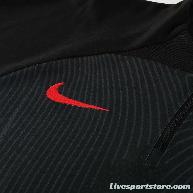 2024 Nike Black Half Zipper Jacket+Pants