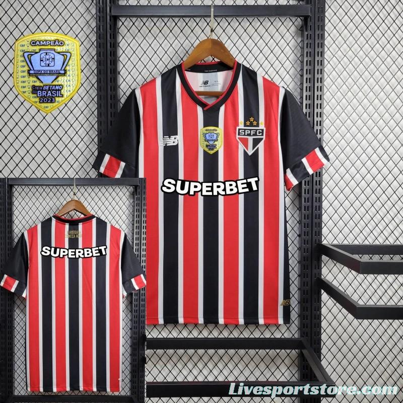 24/25 Sao Paulo Away Jersey + With Patch