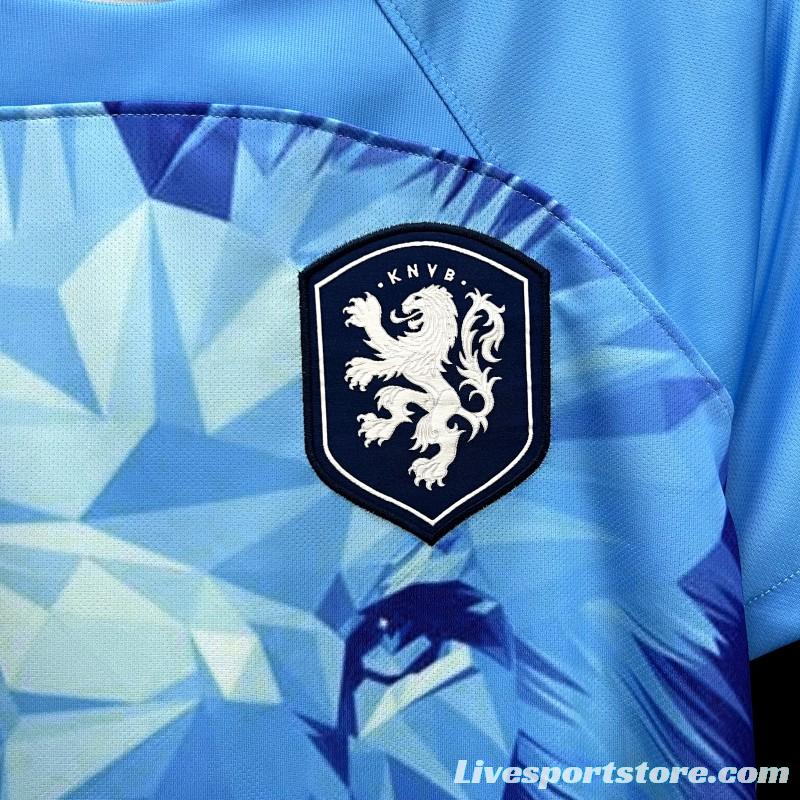 2024 Netherlands Special Blue Jersey