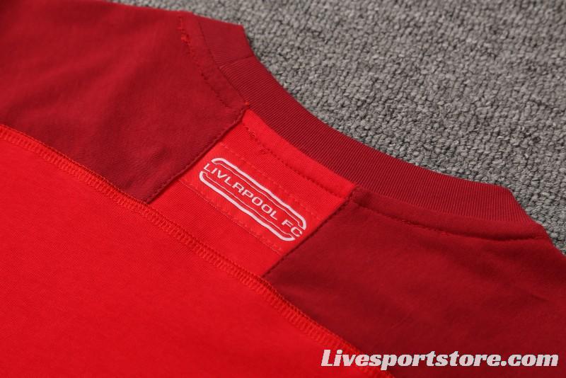 23/24 Liverpool Red Cotton Short Sleeve Jersey+Shorts