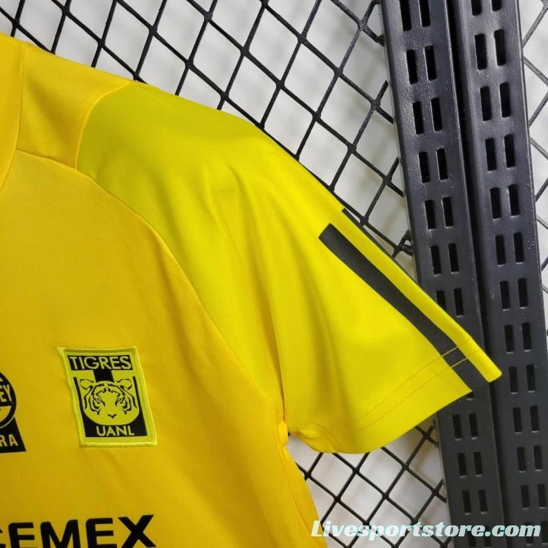 23/24 Kids Tigres UANL Yellow Training Jersey