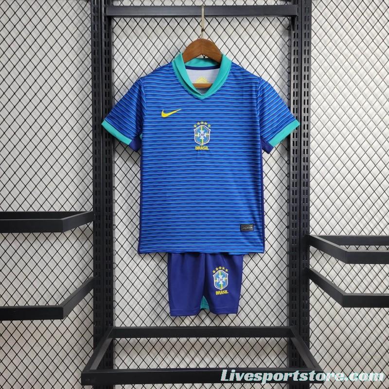 24/25 Kids Brazil Away Jersey