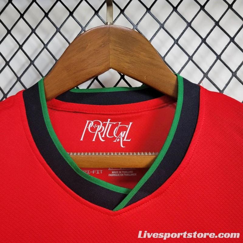 2024 Kids Portugal Home Jersey