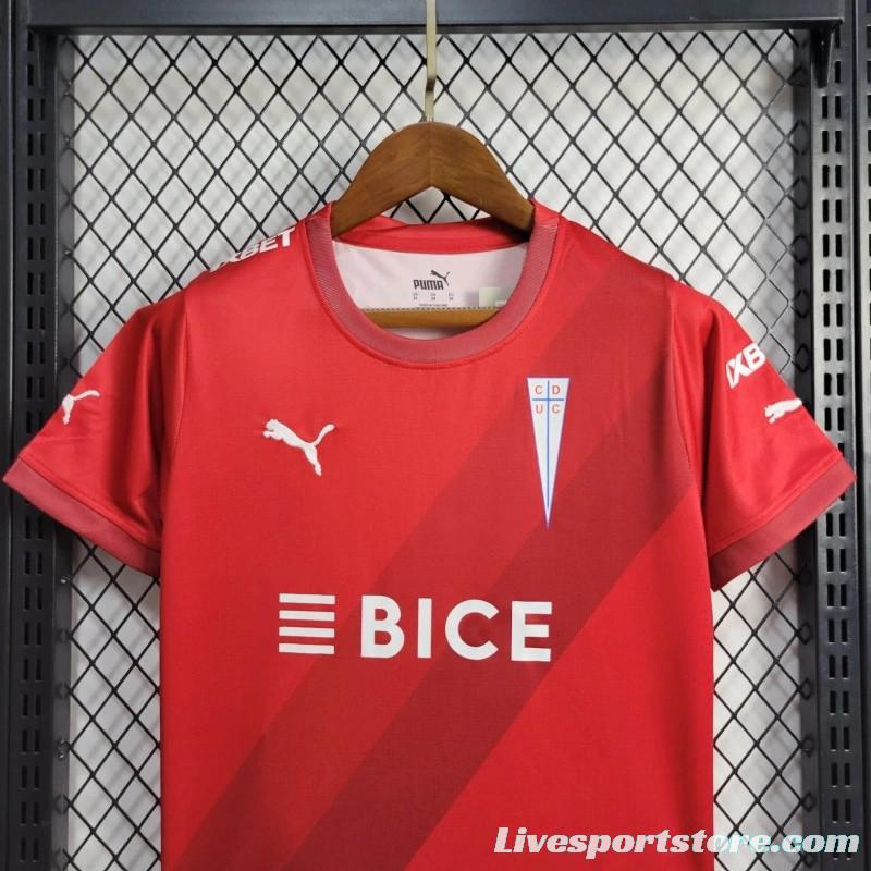 24/25 Kids Deportivo Universidad Catolica Away Red Jersey