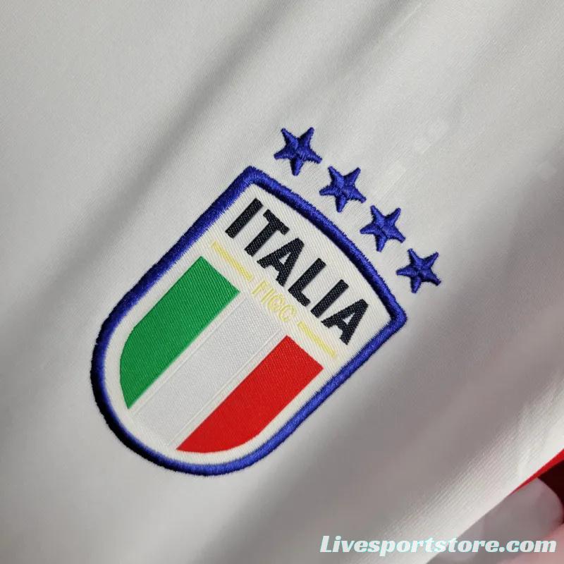 2024 Kids Italy Away White Jersey