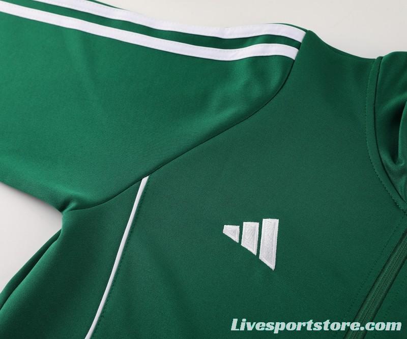 2024 Adidas Green/White Full Zipper Jacket+Pants