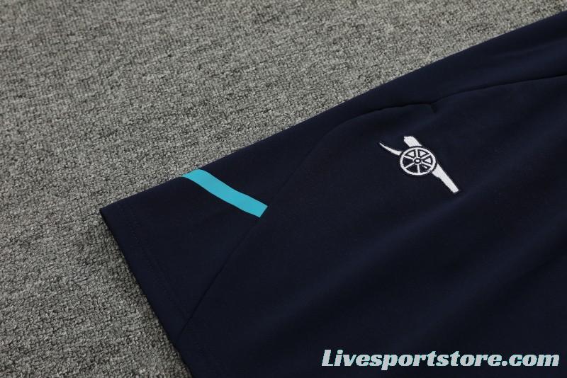 23/24 Arsenal Blue Cotton Short Sleeve Jersey+Shorts