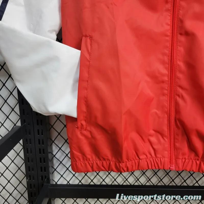 24/25 Arsenal Red Windbreaker