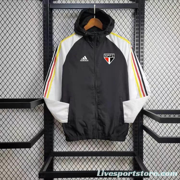 24/25 Sao Paulo Black/White Windbreaker