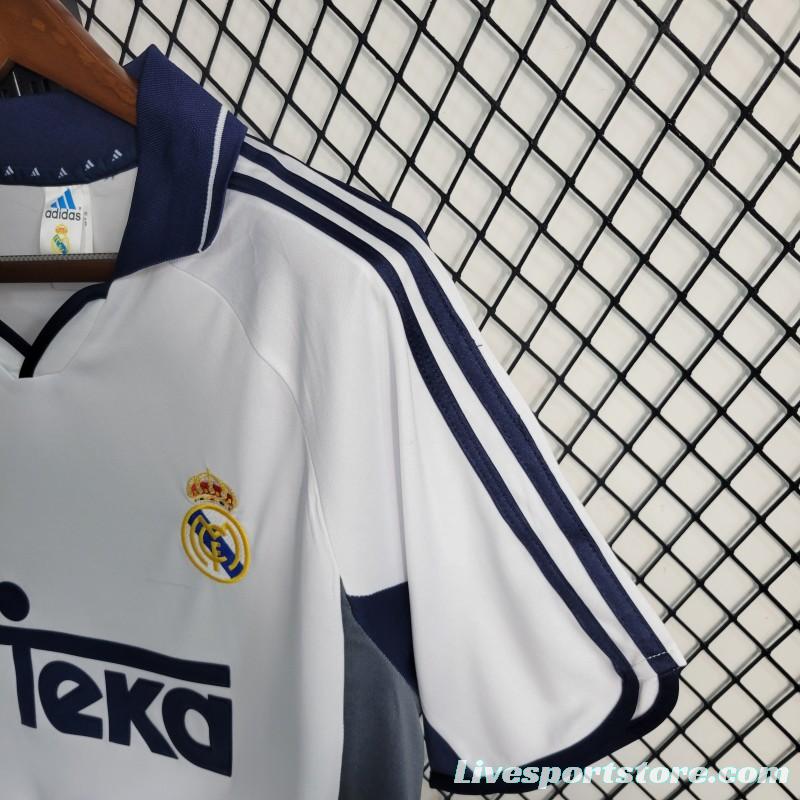 Retro 00/01 Real Madrid Home Jersey