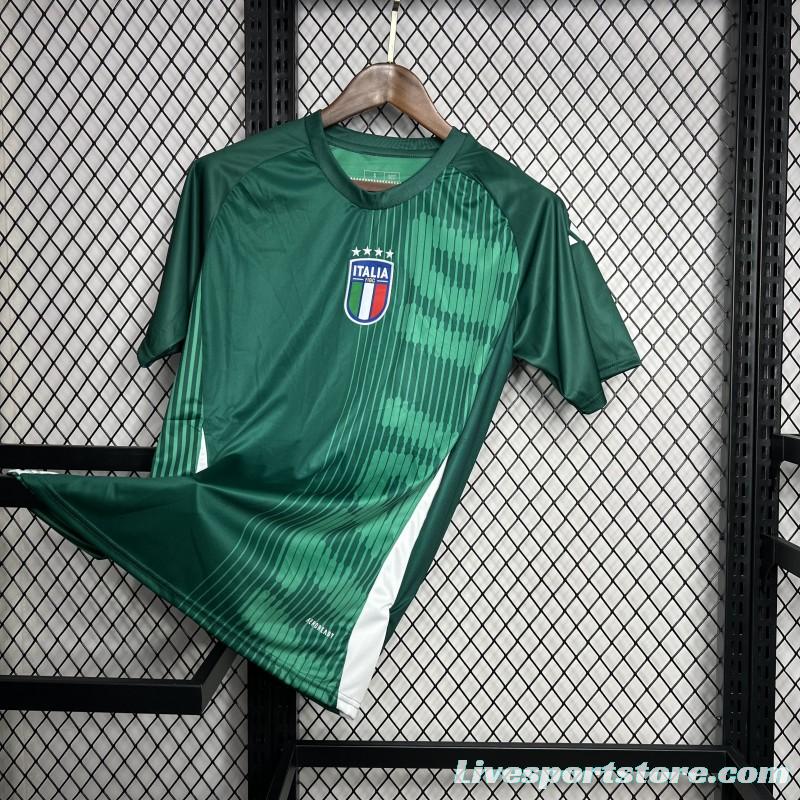 2024 Italy Pre-Match Green Jersey