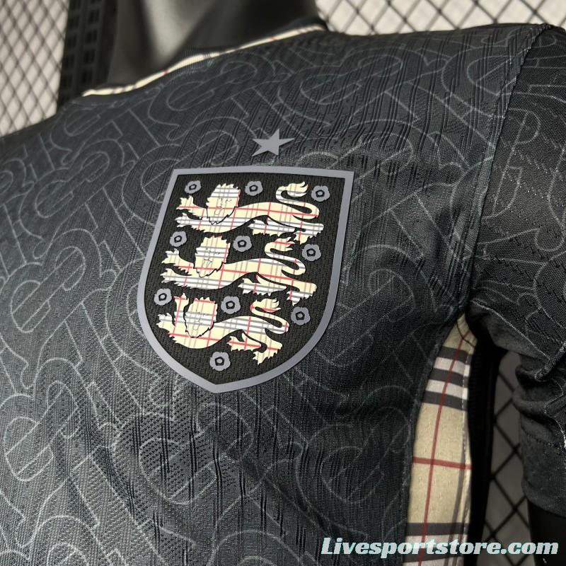 Player Version 2024 England Euro Jordan Black Jersey