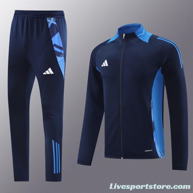 24/25 Adidas Navy/Blue Full Zipper Jacket +Long Pants