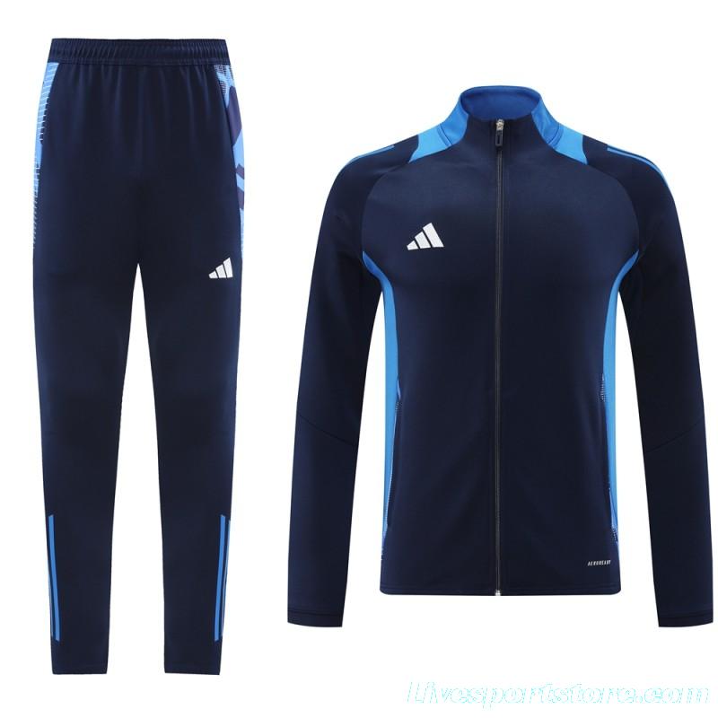 24/25 Adidas Navy/Blue Full Zipper Jacket +Long Pants