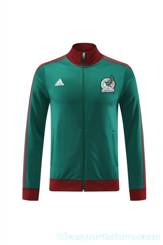 2024 Mexico Green Full Zipper Jacket +Long Pants