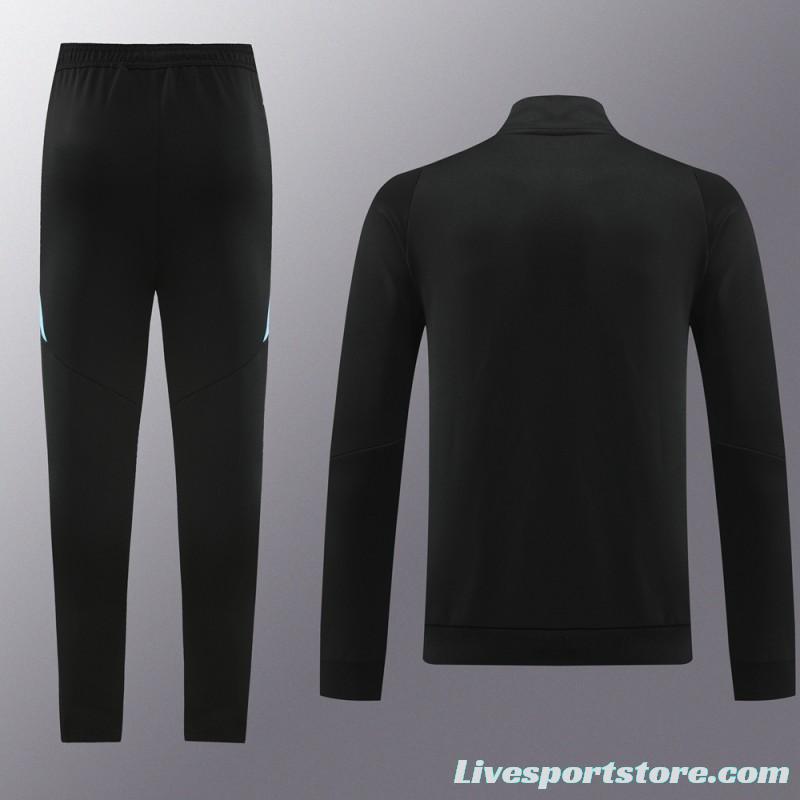 2024 Argentina Black Full Zipper Jacket +Long Pants