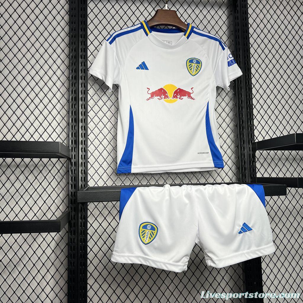 24/25 Kids Leeds United Away White Jersey