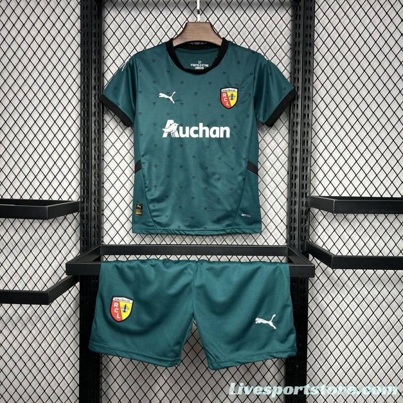 24/25 Kids RC Lens Away Green Jersey