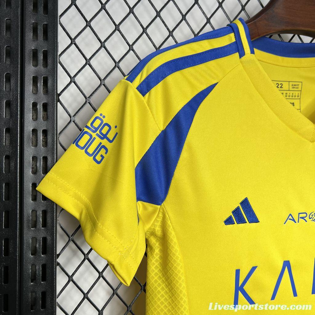 24/25 Kids Al-Nassr Home Jersey