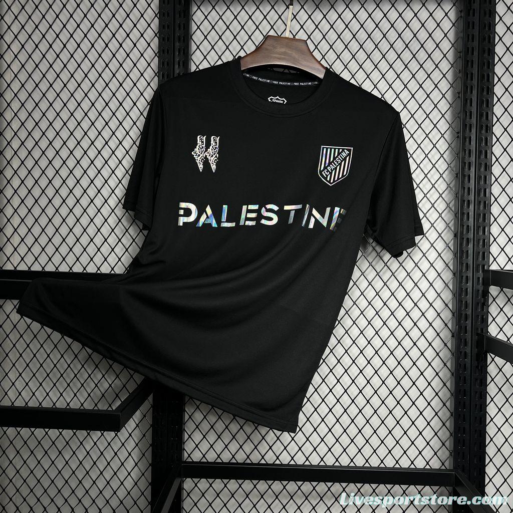 24/25 CD Palestino x Balmain Black T-Shirts