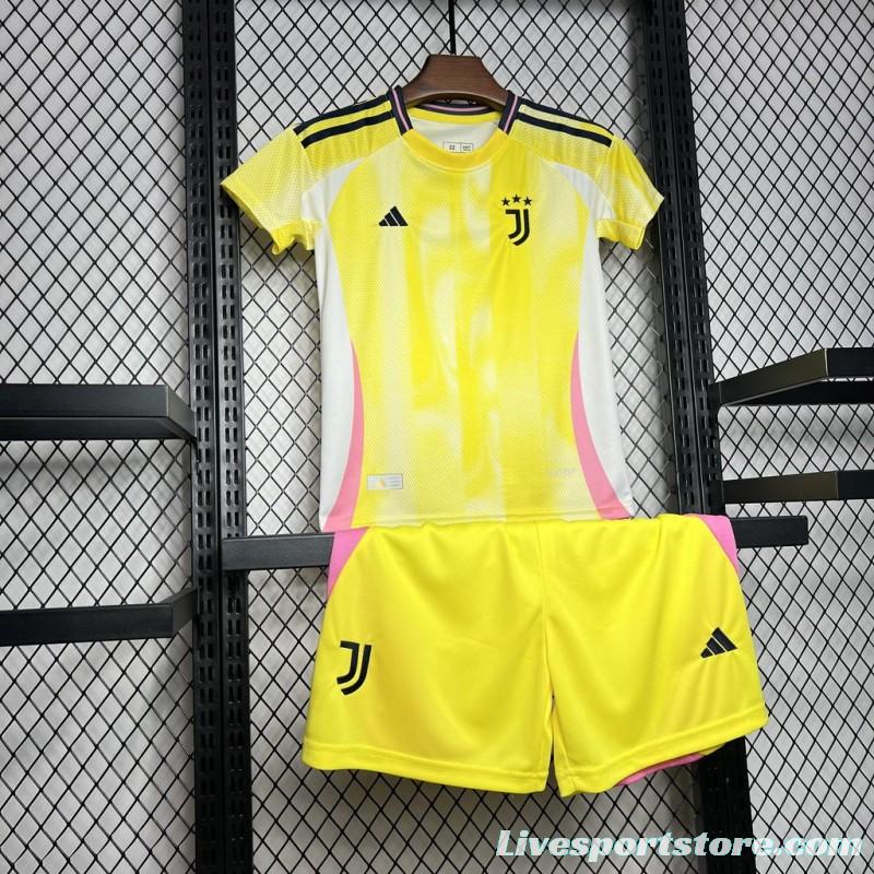 24/25 Kids Juventus Away Yellow Jersey