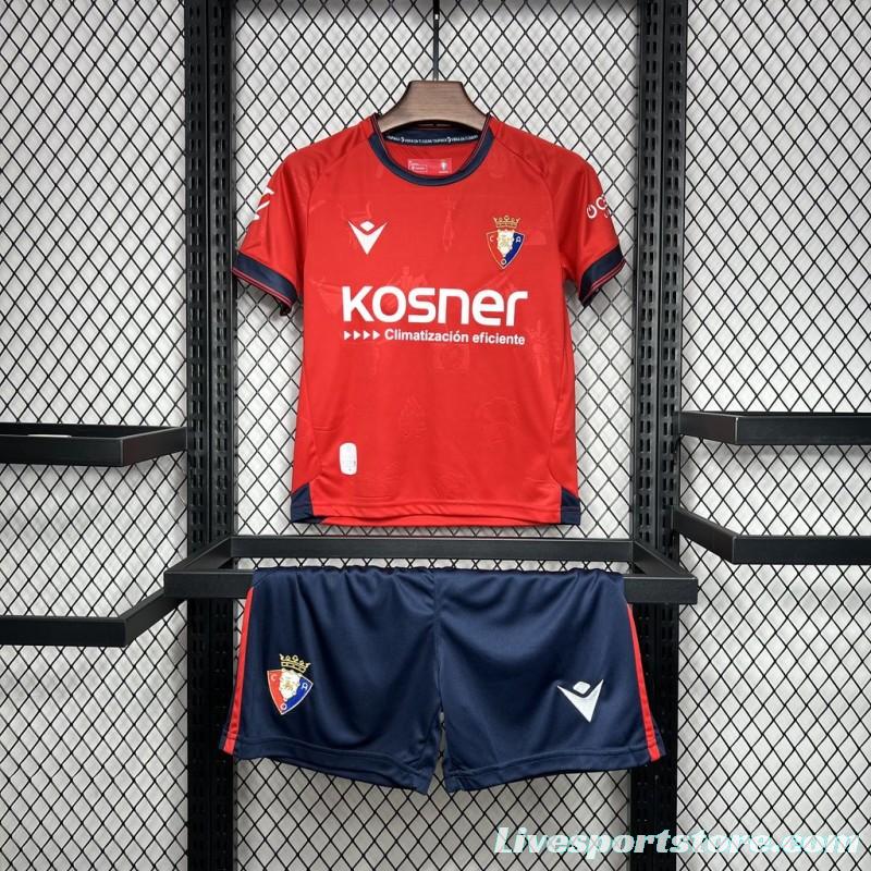 24/25 Kids Osasuna Home Jersey