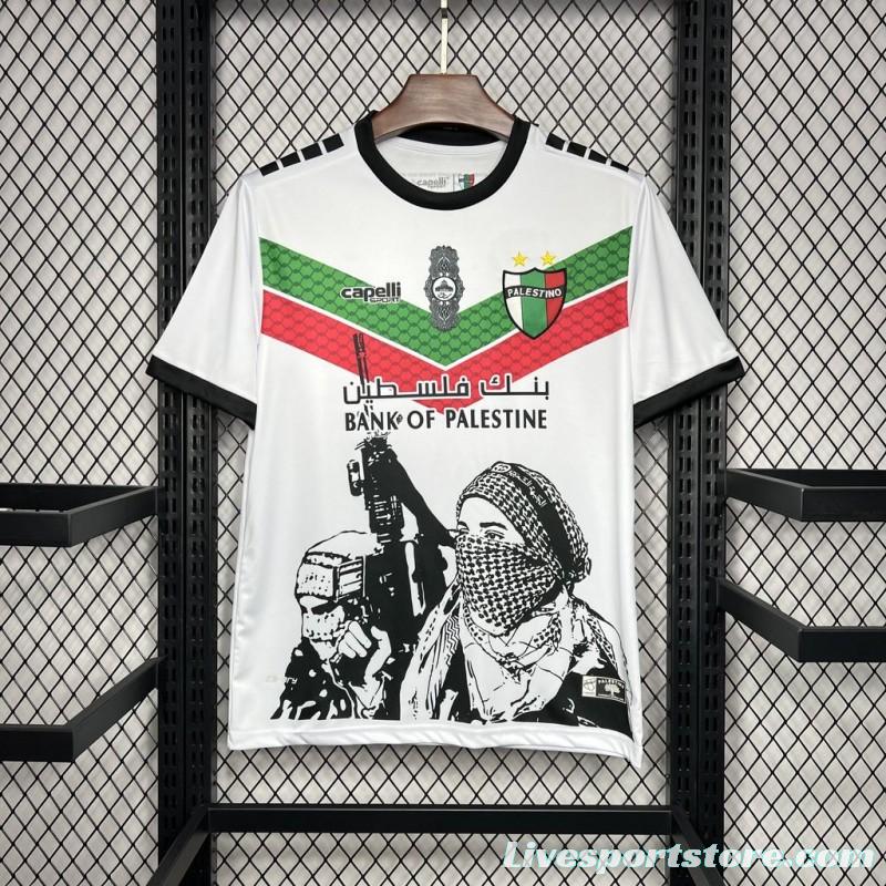 2024/25 CD Palestino White Graffiti Jersey