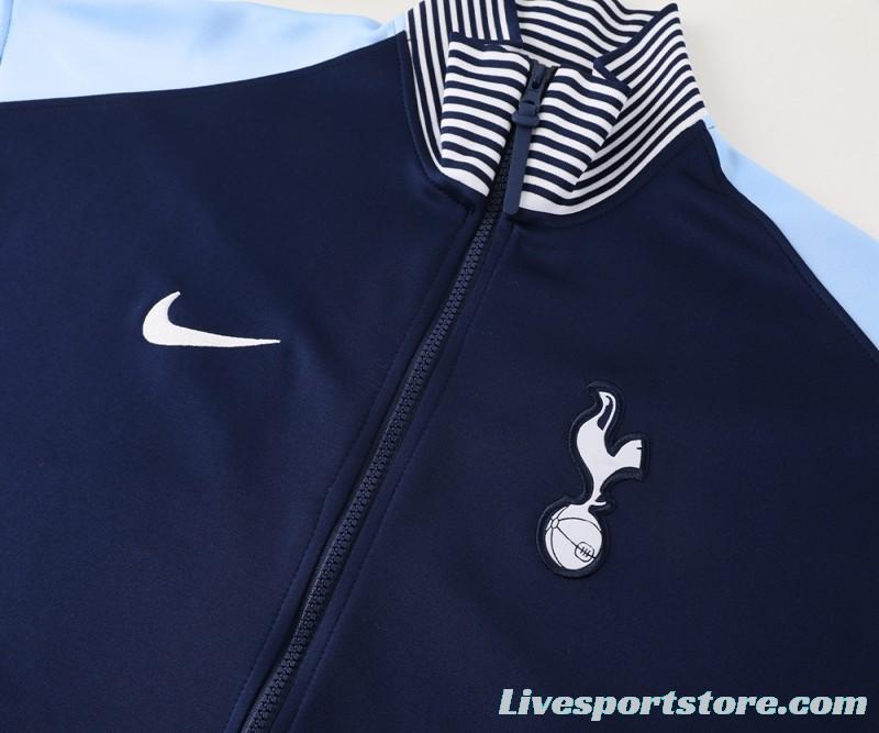 24/25 Tottenham Spur Navy Full Zipper Jacket +Long Pants