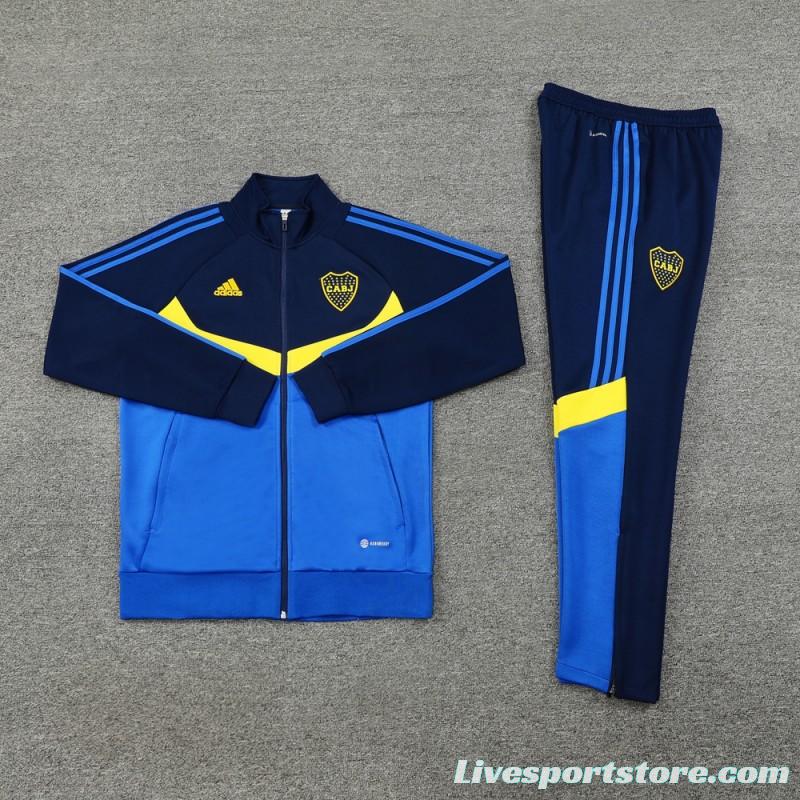 24/25 Boca Juniors Navy/Blue Full Zipper Jacket +Long Pants