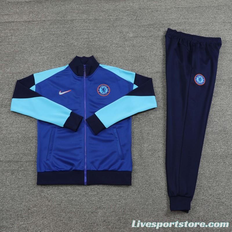 24/25 Chelsea Blue Full Zipper Jacket +Long Pants