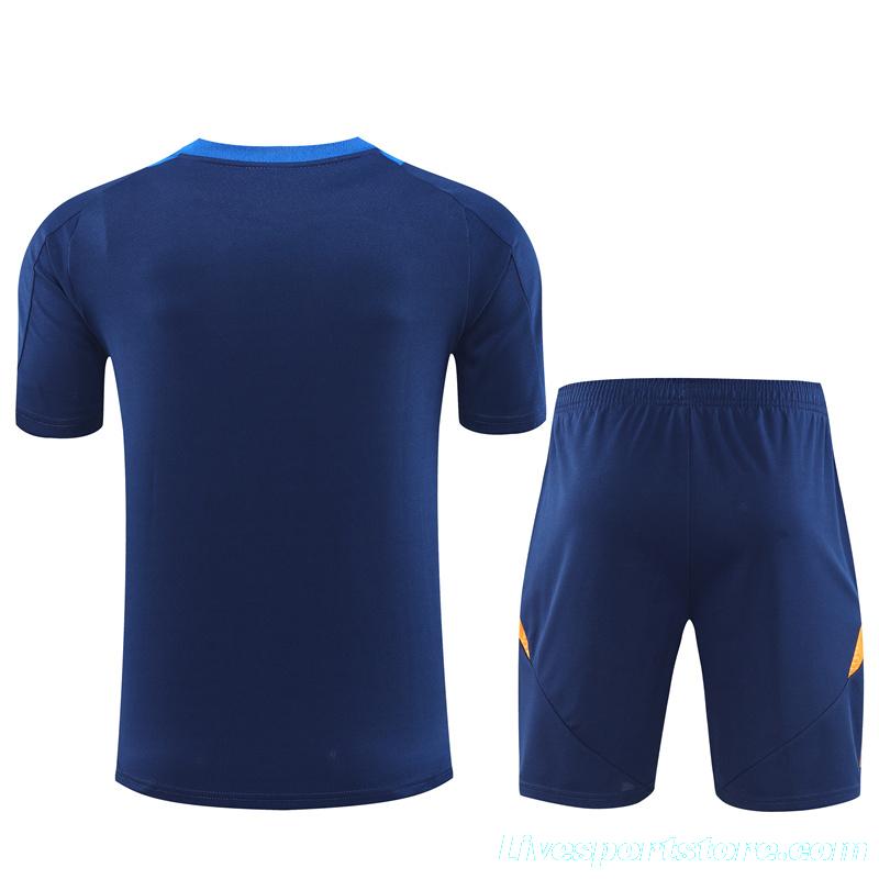 24/25 Juventus Navy Short Sleeve Jersey+Shorts