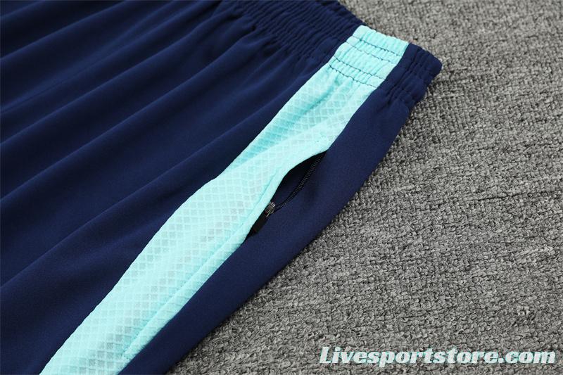 24/25 Arsenal Blue Half Zipper Jacket+Long Pants