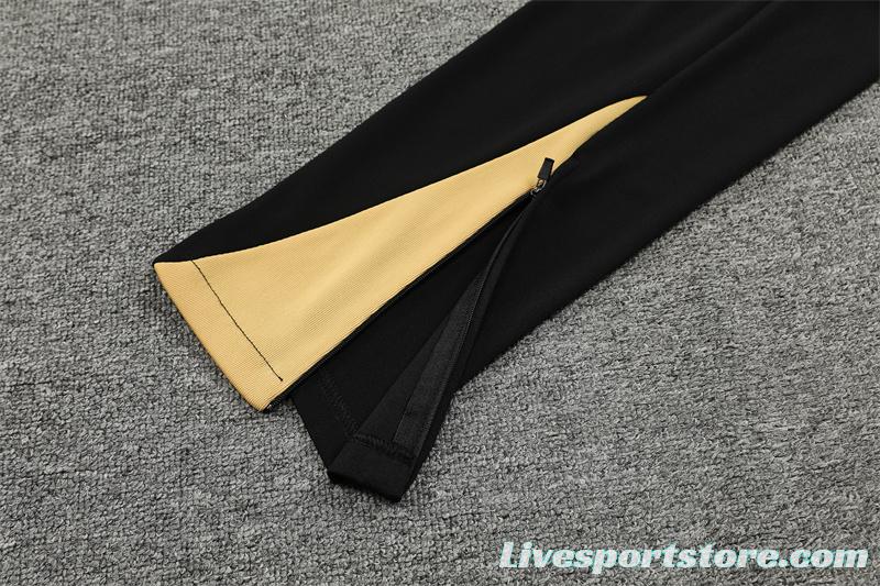 24/25 Barcelona Black Half Zipper Jacket+Long Pants