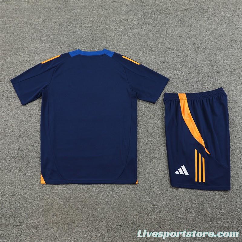 24/25 Juventus Navy Short Sleeve Jersey+Shorts